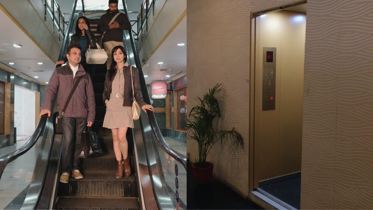 Elevator vs Escalator